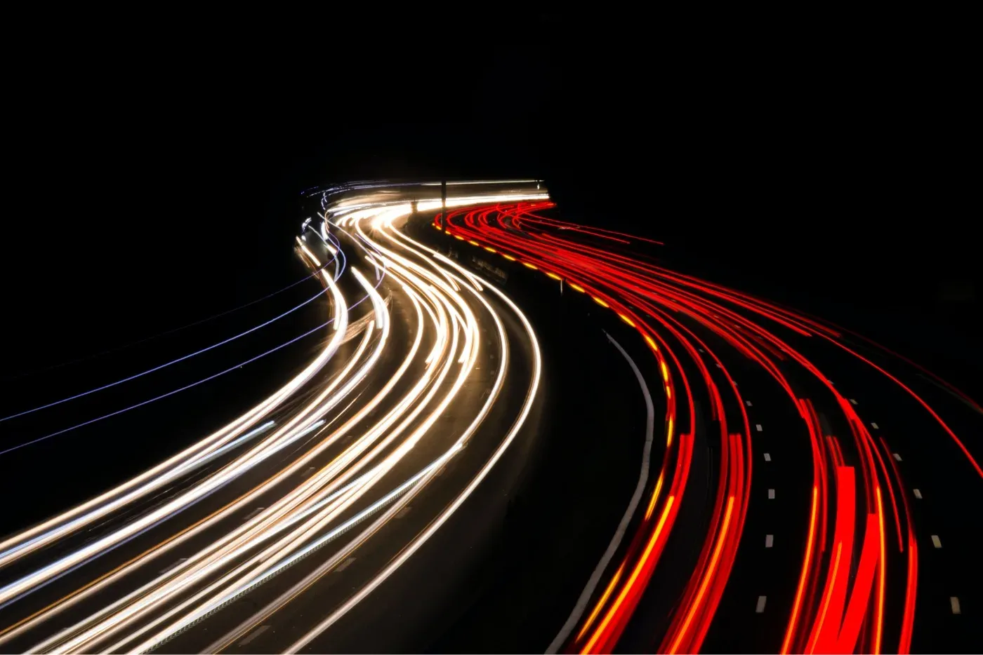 photo of light trails on street