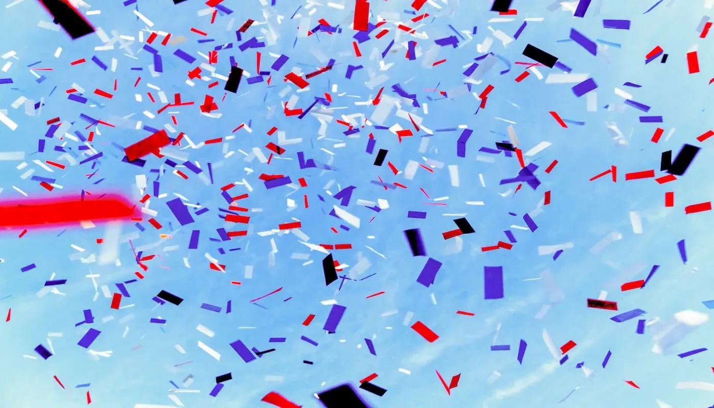 photo of confetti