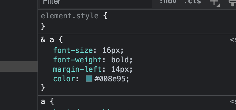 Nesting in CSS